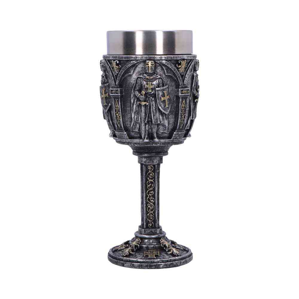 Nemesis Now - Gallant Knight 19.7cm Kelch - Silberfarben